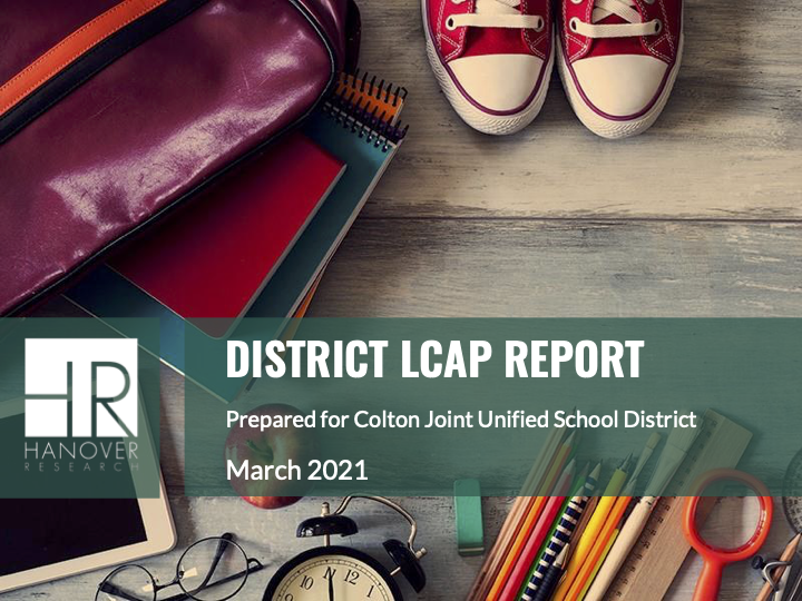 District LCAP Report - March 2021